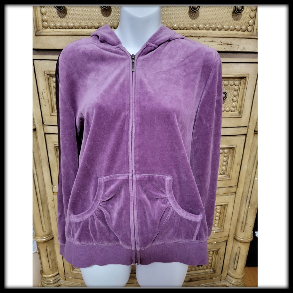 Purple velvet jacket, large, SJB Active